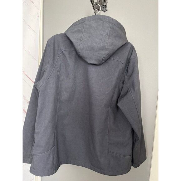 Free country xxl black hooded coat jacket with fleece - Picture 4 of 4